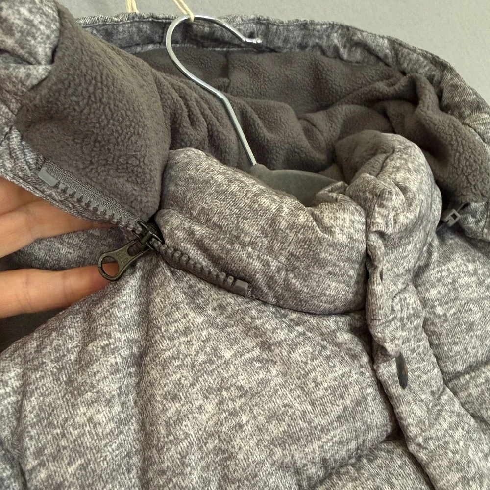 Baby Gap Boy's Size 2 Years Puffer Jacket Winter Coat Gray Removable Hood